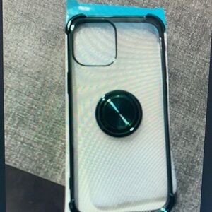Apple Phone Case with Green Ring Holder